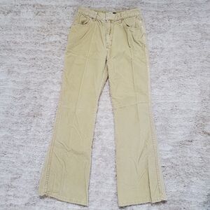 GAP Beige Velvet Flare Leg Pants